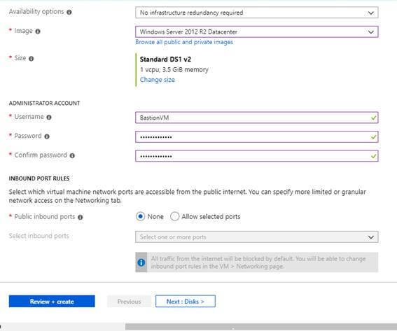 Azure Bastion (Preview) Service