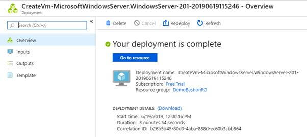 Azure Bastion (Preview) Service