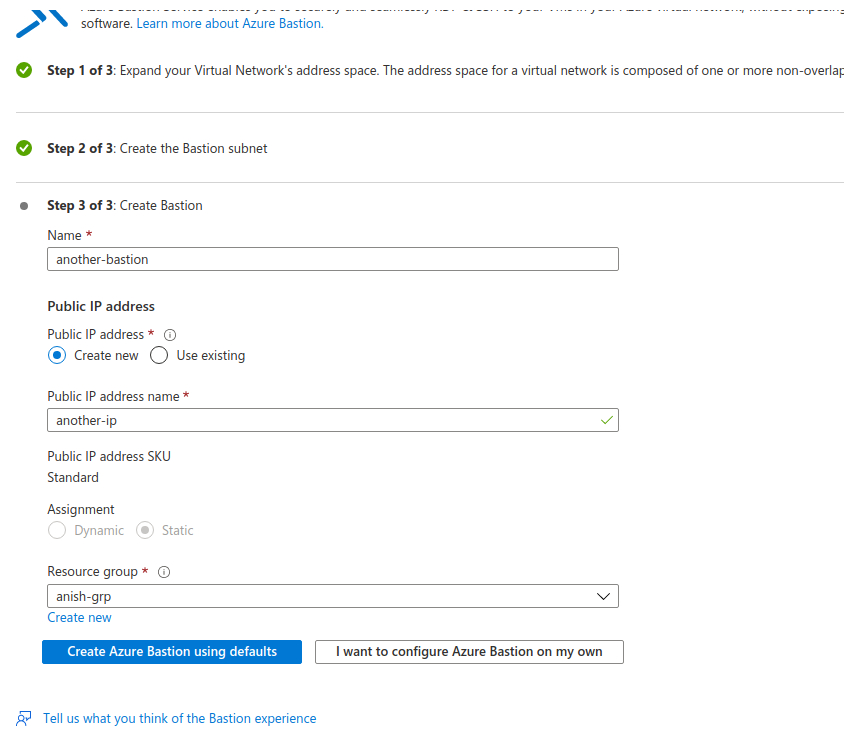 Getting Started With Azure Bastion