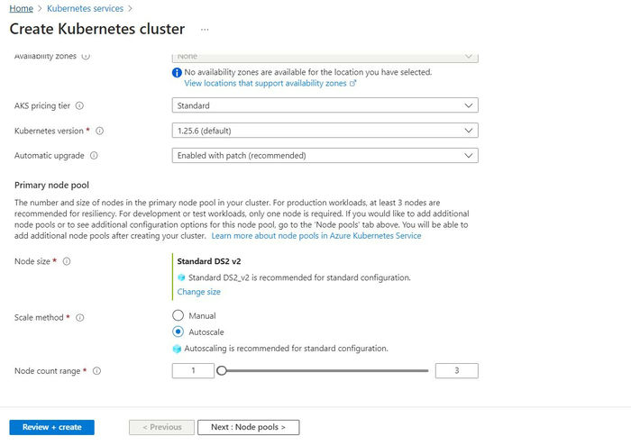 Azure Kubernetes Services