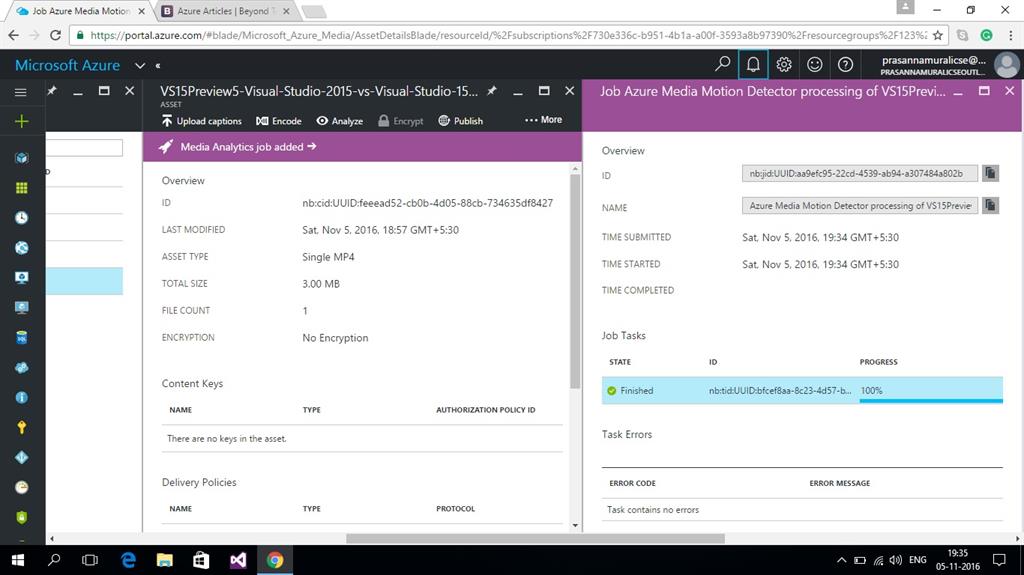 Getting Started With Azure Media Service