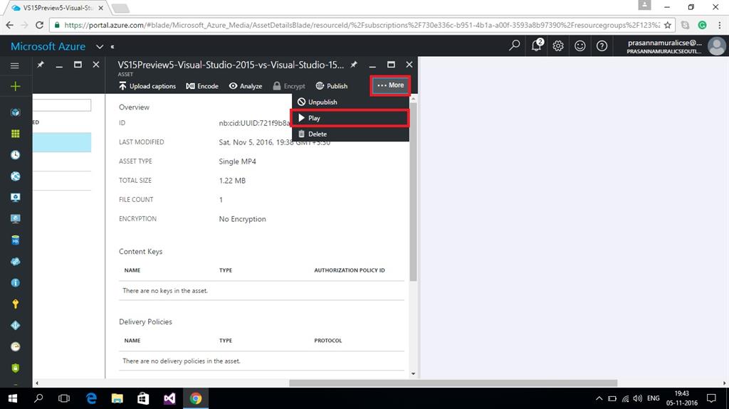 Getting Started With Azure Media Service
