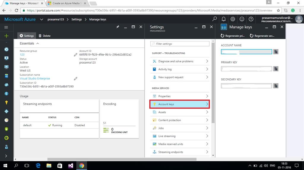 Getting Started With Azure Media Service