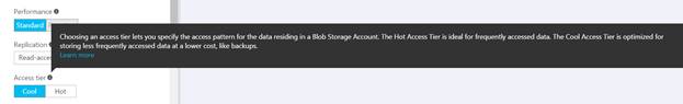 create blob storage