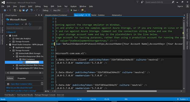 Azure Object (Blob) storage