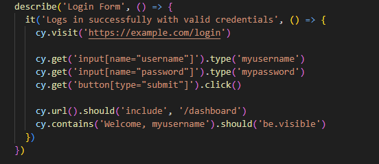 Example of complex test