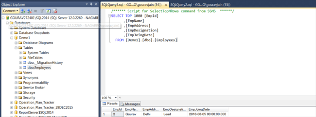 Getting Started With Entity Framework