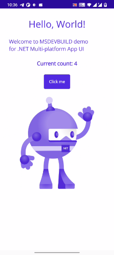 Xamarin MAUi  deployee android Device 