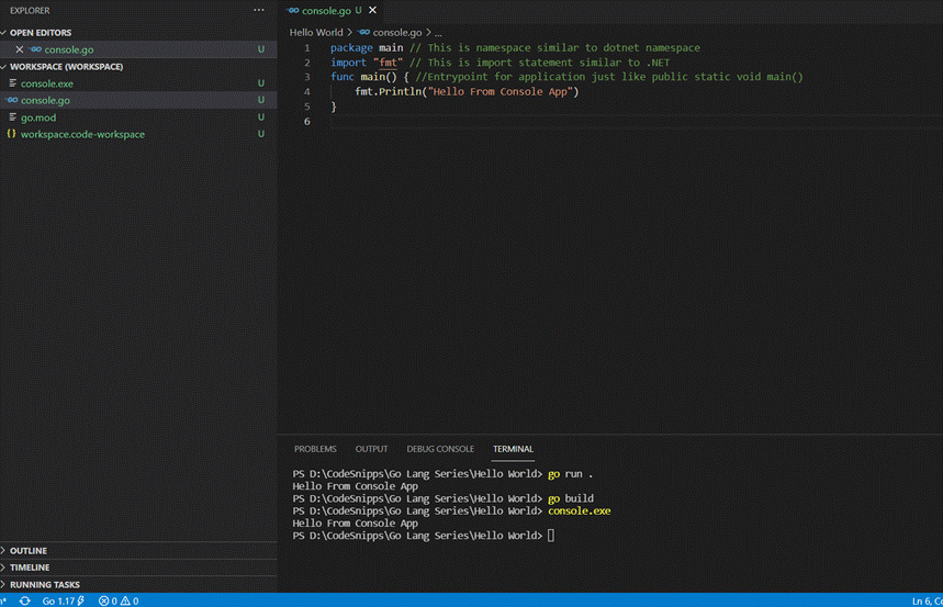 Getting Started With GoLang For .NET Developers