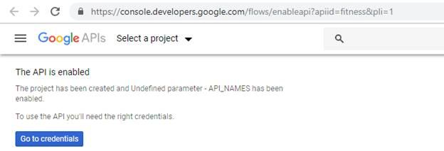 Google Fitness REST API