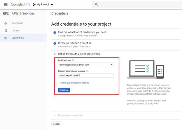 Google Fitness REST API