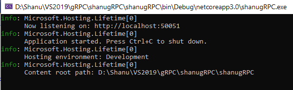 gRPC Client And Server Using ASP.NET Core