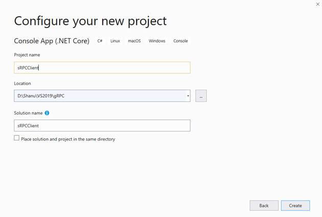 gRPC Client And Server Using ASP.NET Core
