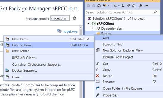 gRPC Client And Server Using ASP.NET Core