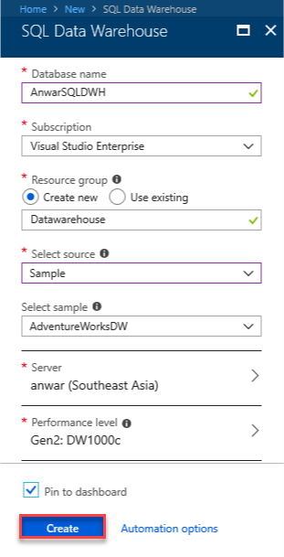 Getting Started With Microsoft Azure SQL Data Warehouse