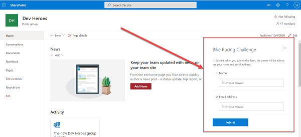 ​Getting Started With Microsoft Forms In SharePoint/Teams