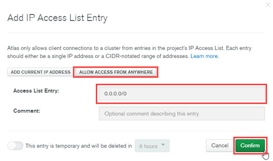  IP Address Access List