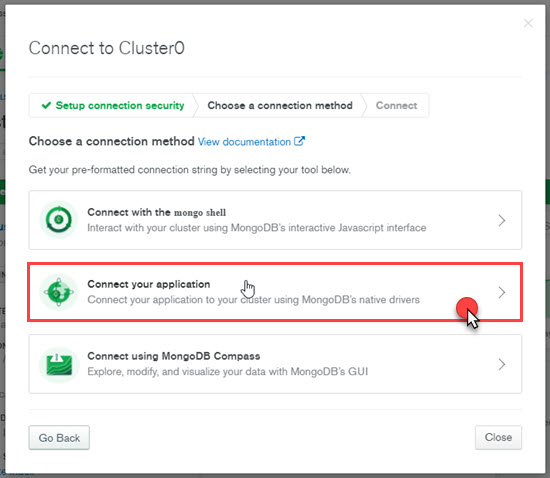 Connect your application