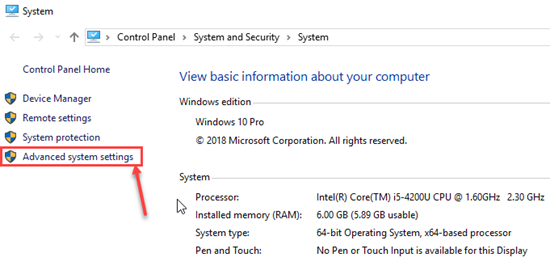 advancedSystemSettings