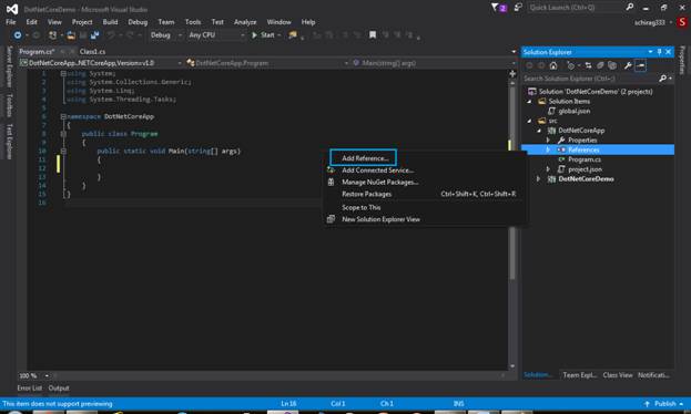 .net core console app visual studio 2015 .net core console app visual studio 2015