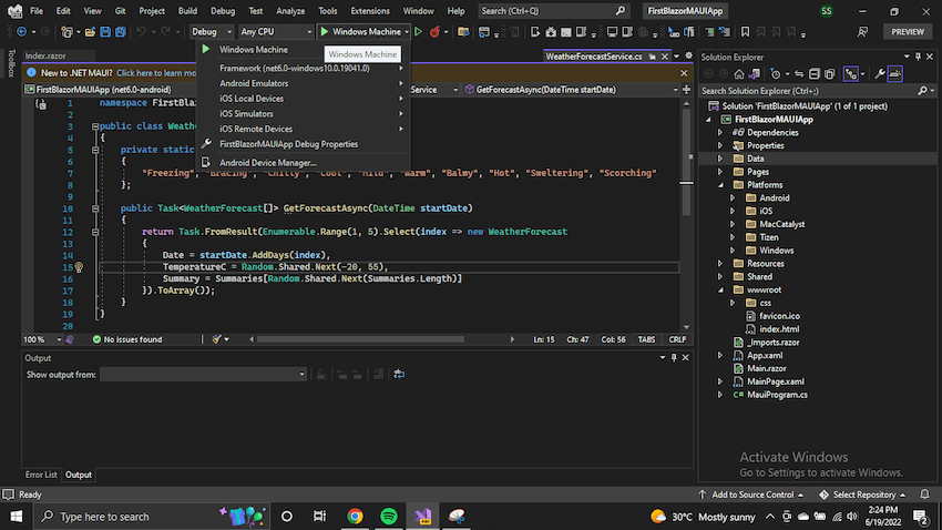 .NET MAUI Blazor App