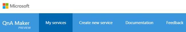 QnA Maker service