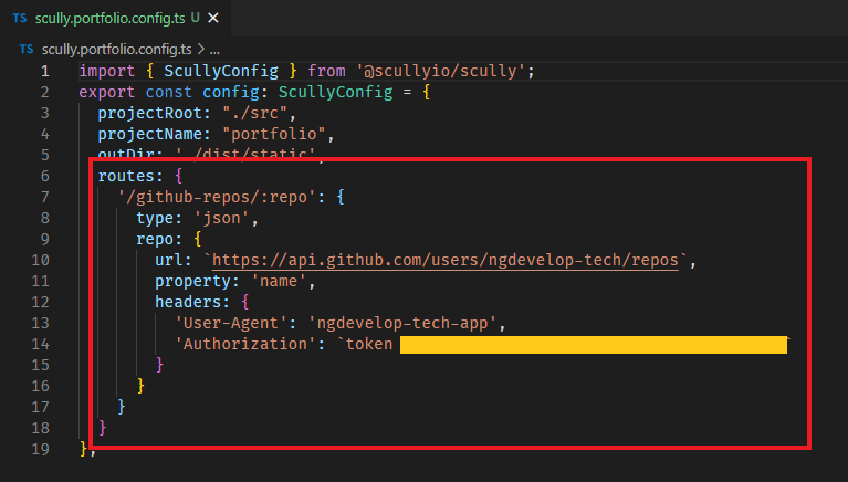 Scully Config for Parameterized Routes