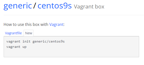 Generic/centos9s