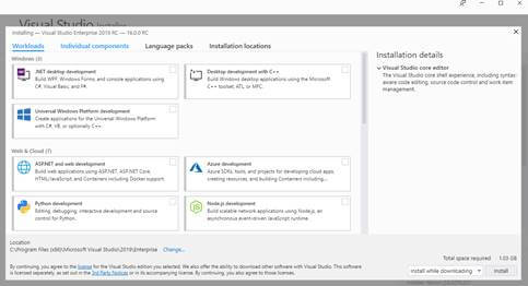 Visual Studio 2019 RC