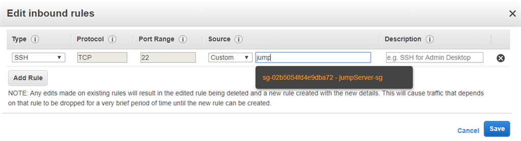 Peering Connection, NACL