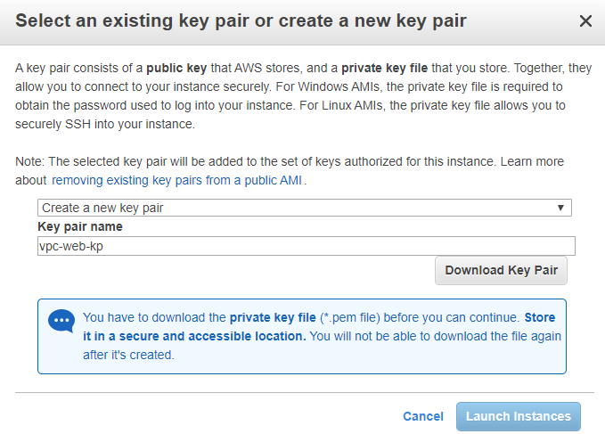 Setting up VPC in AWS