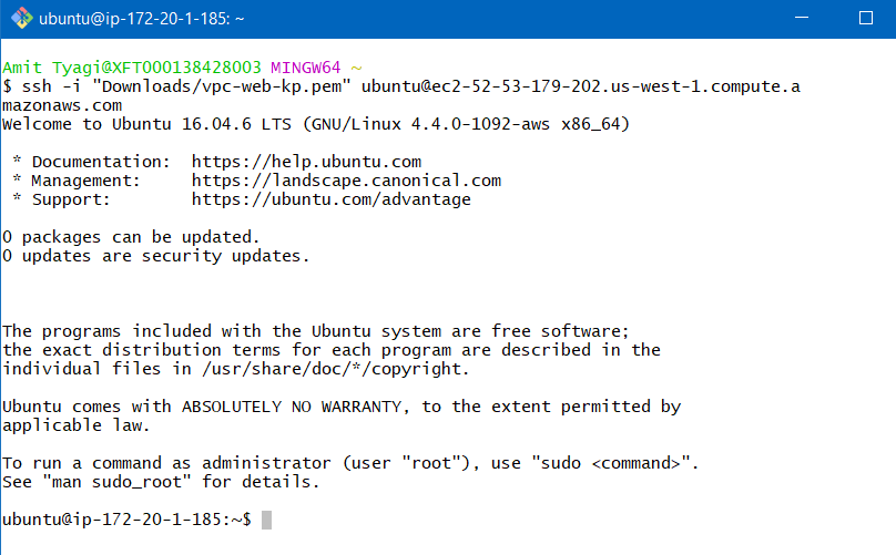 Setting up VPC in AWS