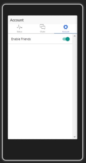 User account details