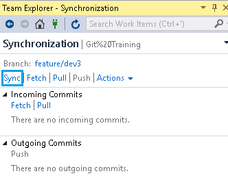 Git Operations With Visual Studio