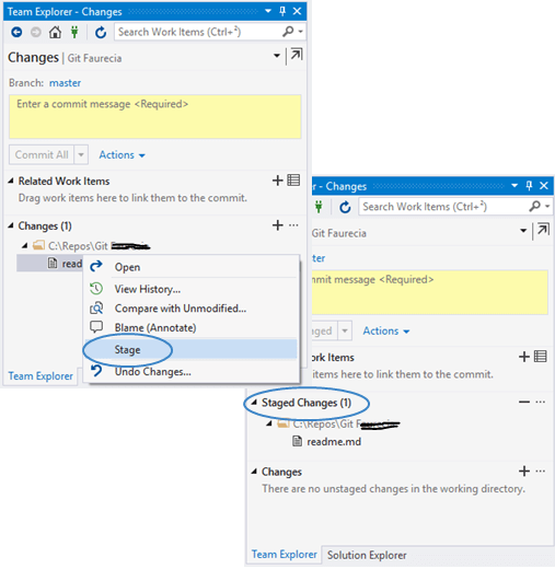 Git Basic Operations With Visual Studio