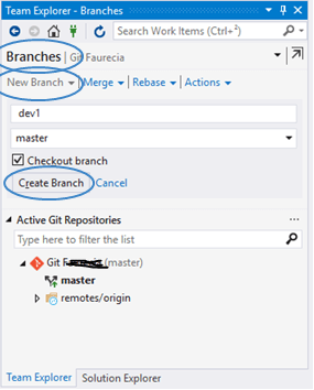 Git Basic Operations With Visual Studio