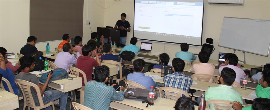 Sunny delivering his session