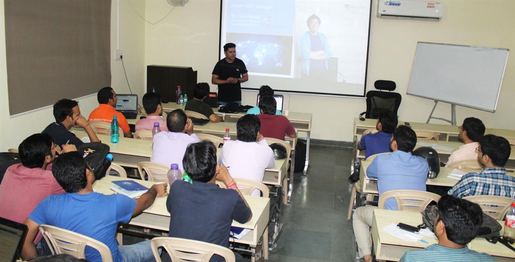 Nitin delivering his session