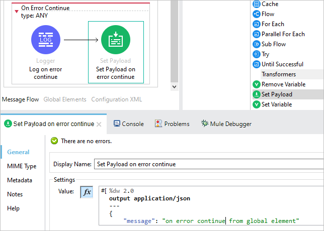 Error Handling in Mule 