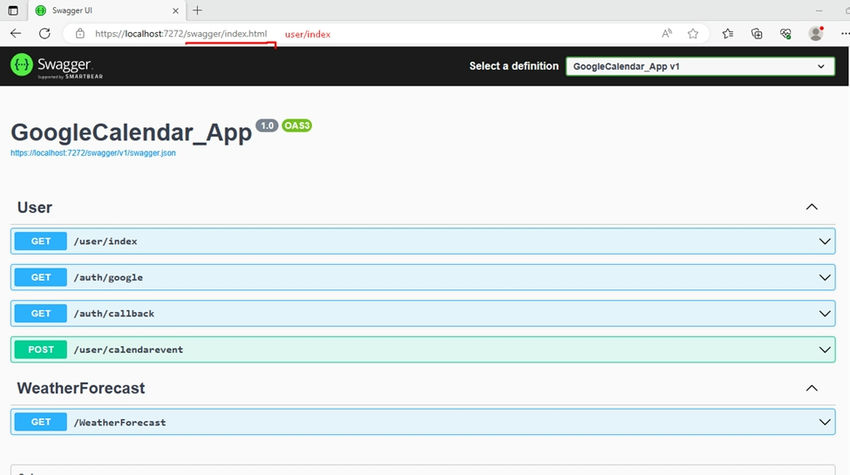 Google Calendar API Intregration with .NET Core