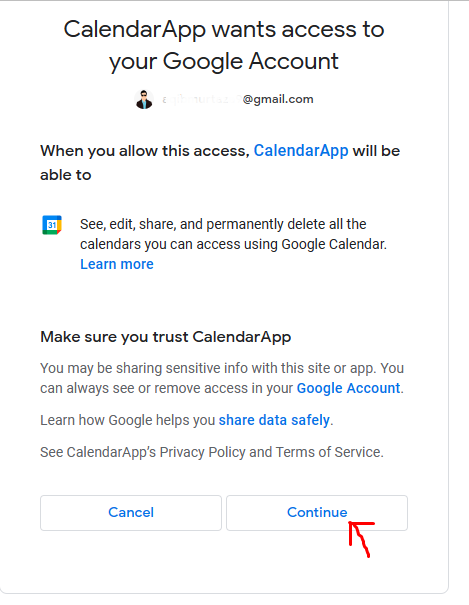 Google Calendar API Intregration with .NET Core