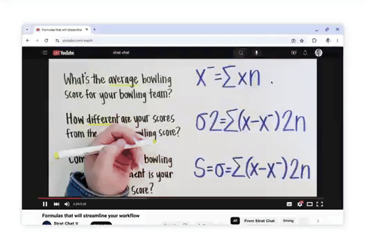 Select Text from YouTube Videos