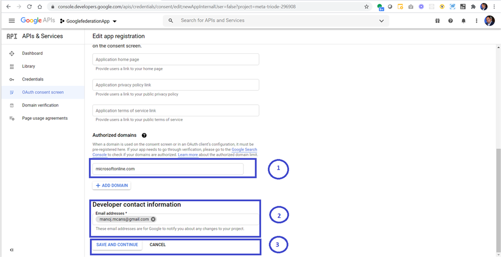 Google Federation As An Identity Provider For B2B Application