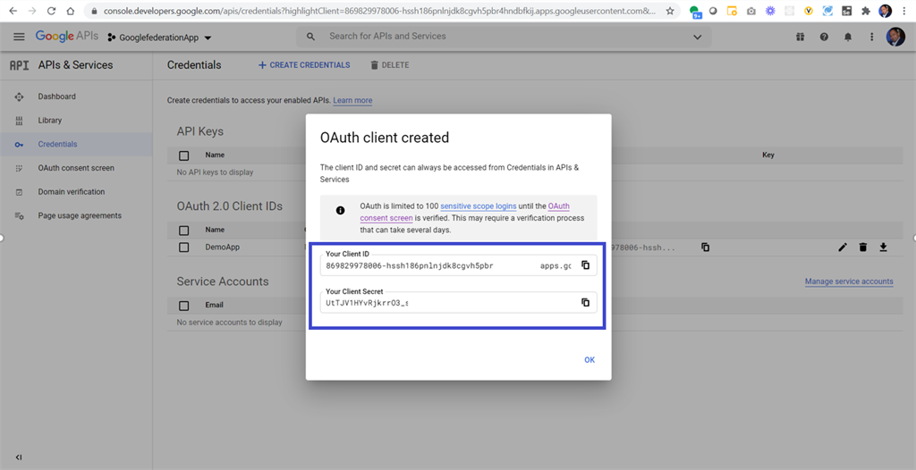 Google Federation As An Identity Provider For B2B Application
