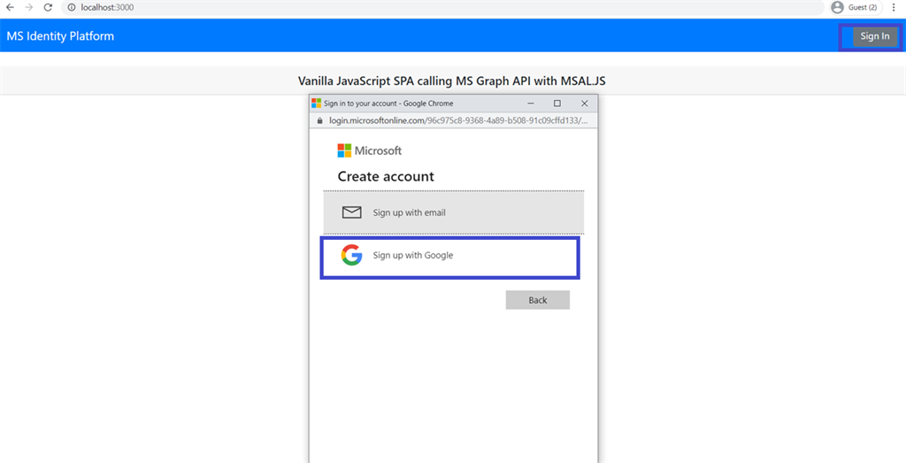 Google Federation As An Identity Provider For B2B Application