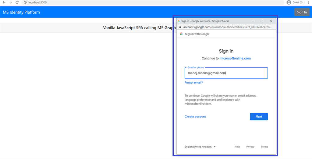 Google Federation As An Identity Provider For B2B Application