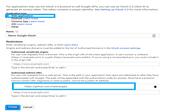 Google Oauth2 Authentication For Accessing The Google Services