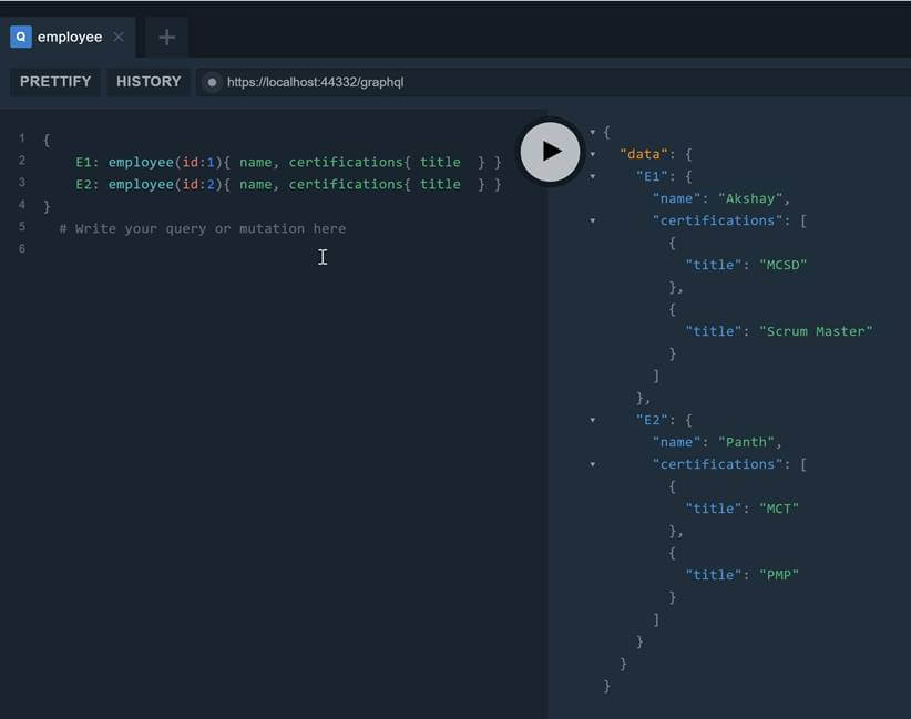 GraphQL In .NET Core Web API With Entity Framework Core