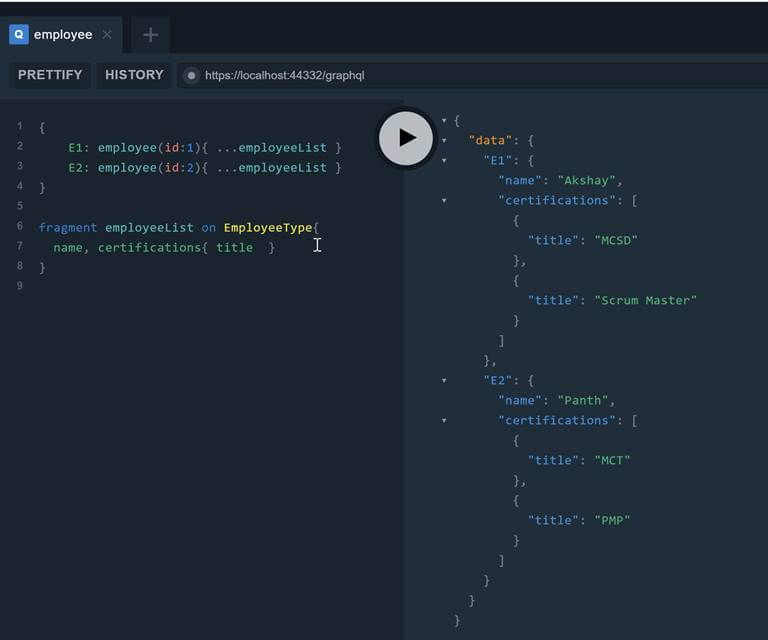 GraphQL In .NET Core Web API With Entity Framework Core