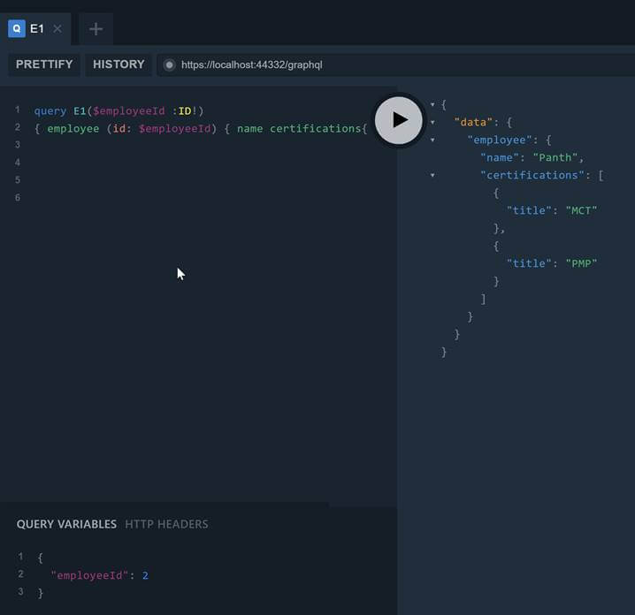 GraphQL In .NET Core Web API With Entity Framework Core